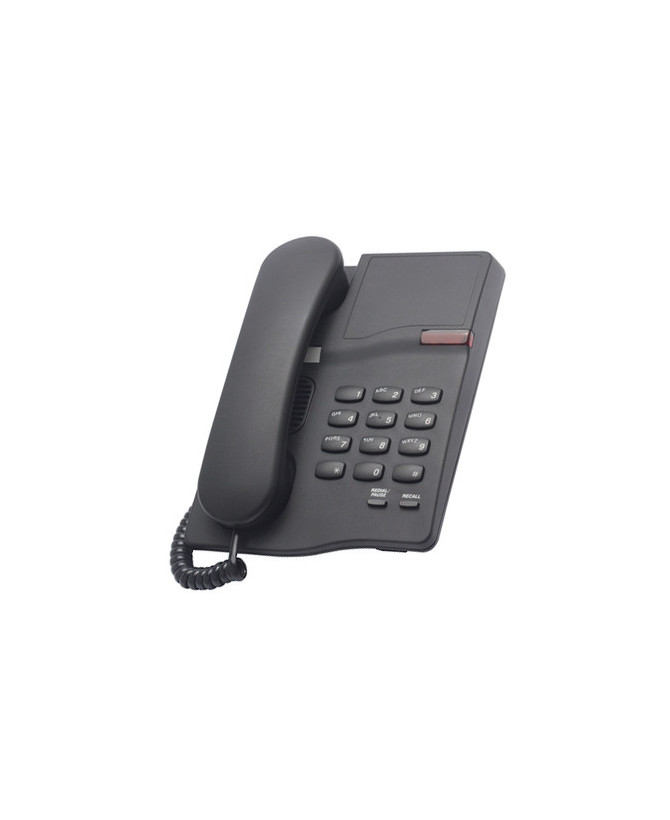 New Interquartz IQ330B Basic Telephone w/ Data Port in Black