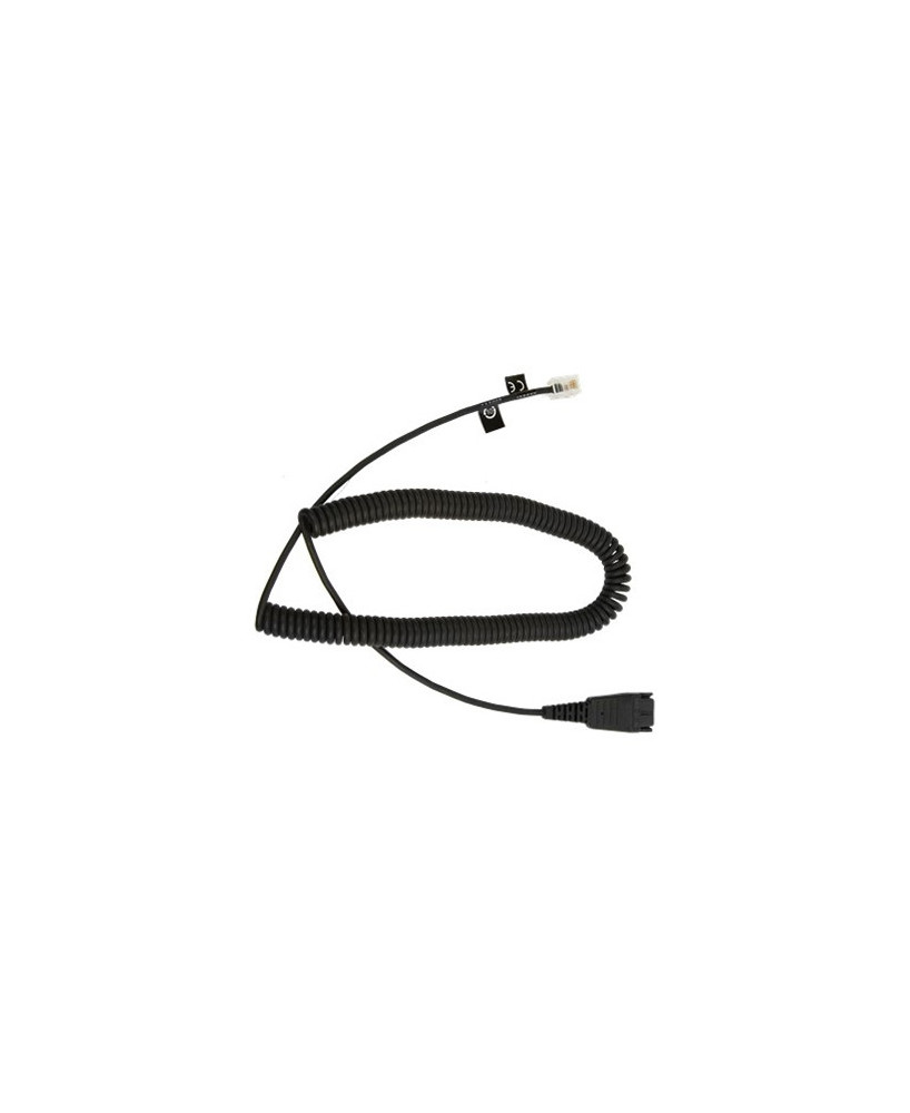 Jabra  QD to RJ9 - 2m Coiled Cord 8800-01-06