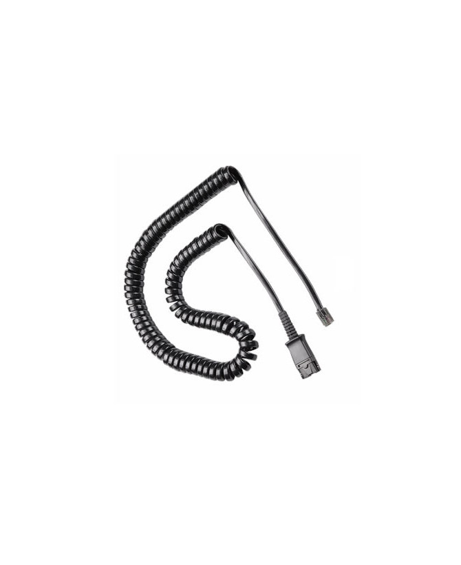 TTS-QD002(C) P-QD Quick Disconnect to Modular Plug Bottom Lead - Equivalent to Plantronics U10