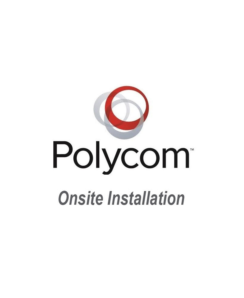 Polycom Onsite Installation 4870-64910-002 for RealPresence EduCart 500