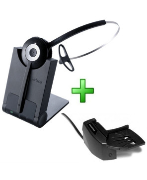 Bundle Jabra PRO 920 Wireless Headset 920-25-508-103 PRO920 with GN1000 Remote Hookswitch Handset Lifter 01-0397