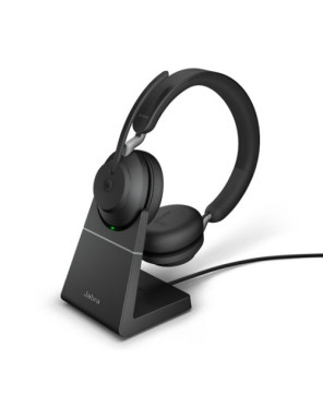 Buy Jabra Evolve2 65 MS Stereo Bluetooth Headset USB-C with Charging Stand 26599-999-889