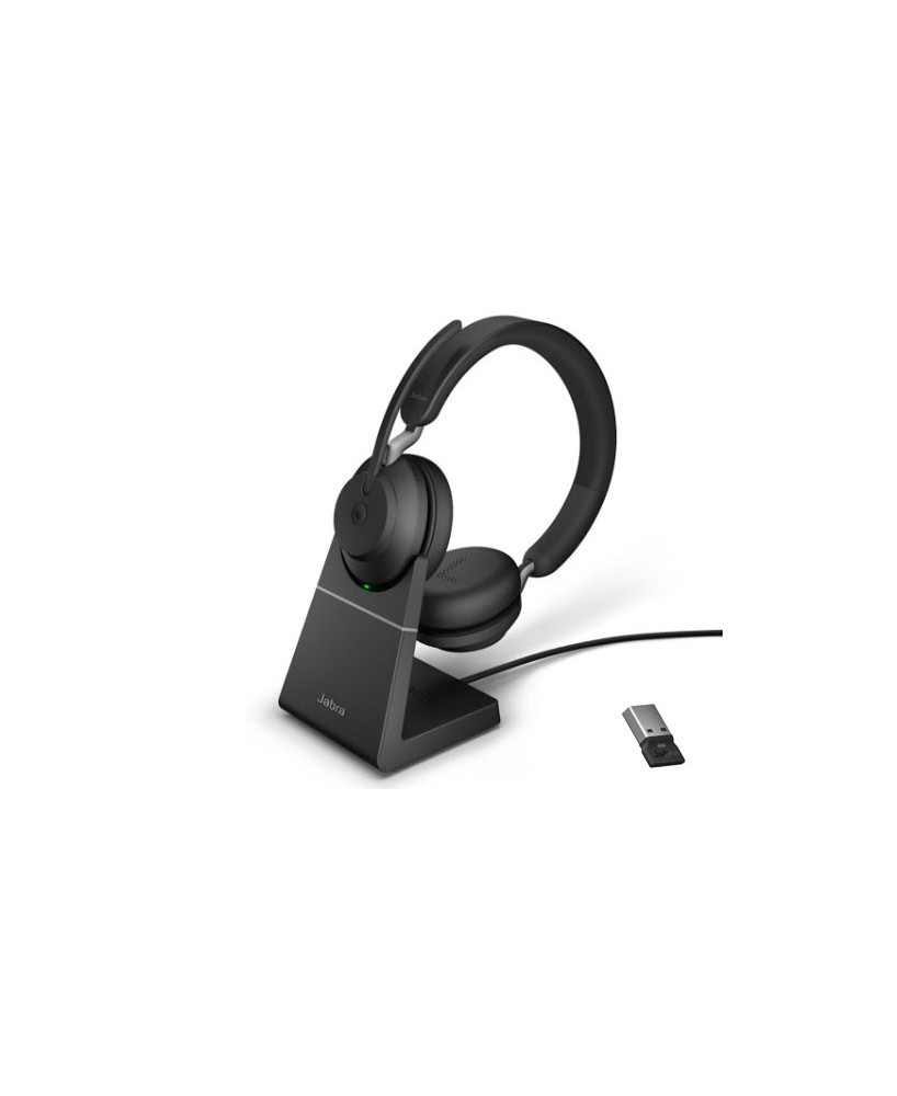 Buy Jabra Evolve2 65 UC Stereo Bluetooth Headset USB-A with Charging Stand 26599-989-989