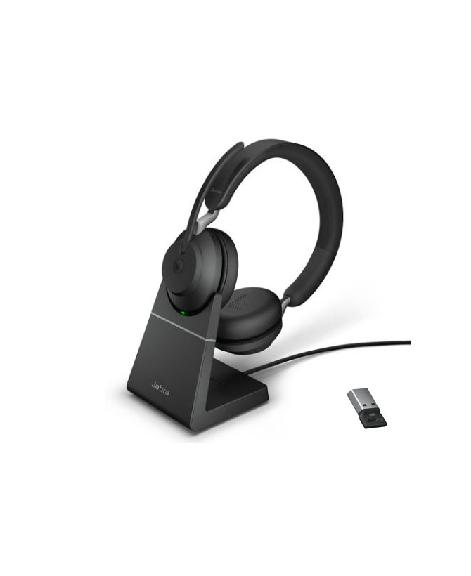 Buy Jabra Evolve2 65 UC Stereo Bluetooth Headset USB-A with Charging Stand 26599-989-989