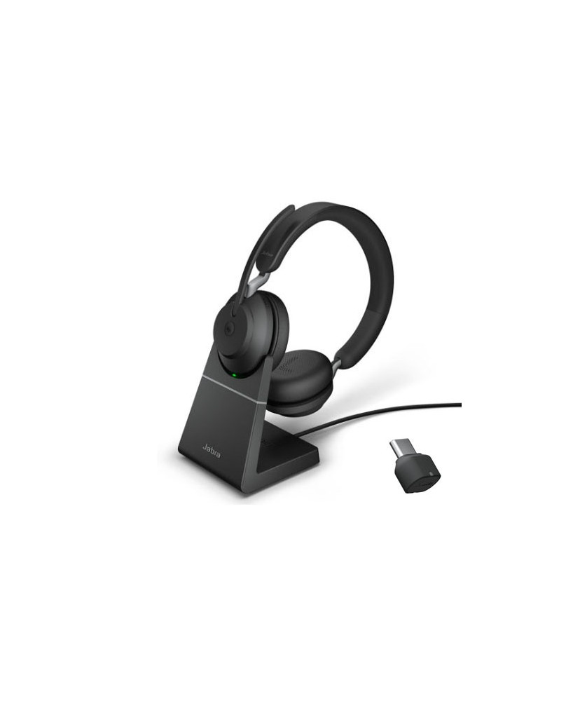 Buy Jabra Evolve2 65 UC Stereo Bluetooth Headset USB-C with Charging Stand 26599-989-889