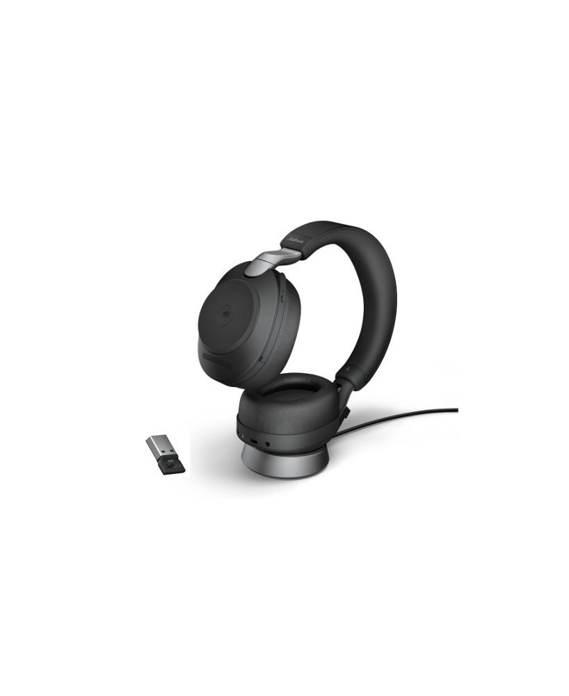 Buy Jabra Evolve2 85 MS Binaural Bluetooth Headset USB-A with Charging Stand 28599-999-989