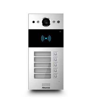 Akuvox SIP Surface Mount Video Intercom with 5 Buttons and RF Card Reader R20B X5