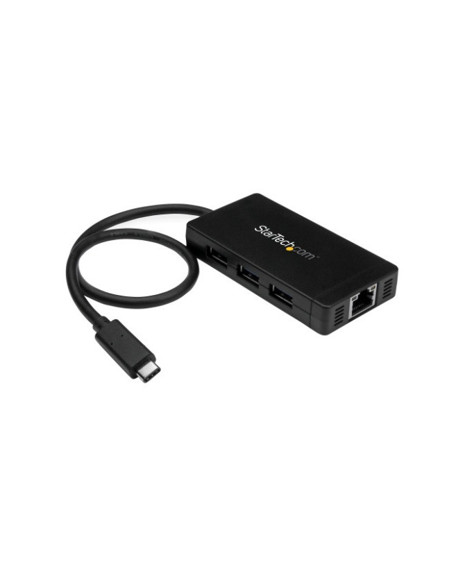 Buy Startech 3-port USB 3.0 Plus GbE Hub HB30C3A1GE for PC, Mac