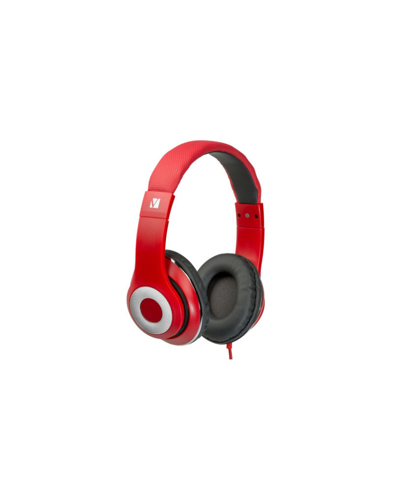 Buy Verbatim Over-Ear Classic Audio Headphones in Red 65067