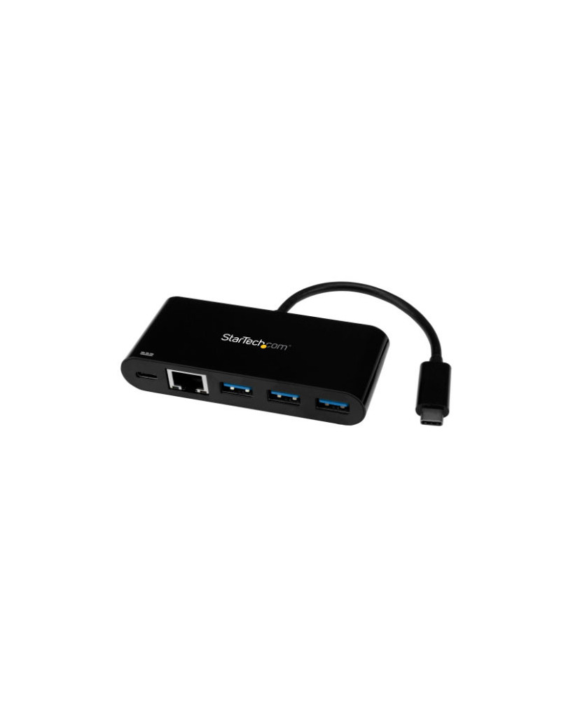 Buy Startech 3 Port USB-C Hub with Gigabit Ethernet & 60W Power Delivery HB30C3AGEPD