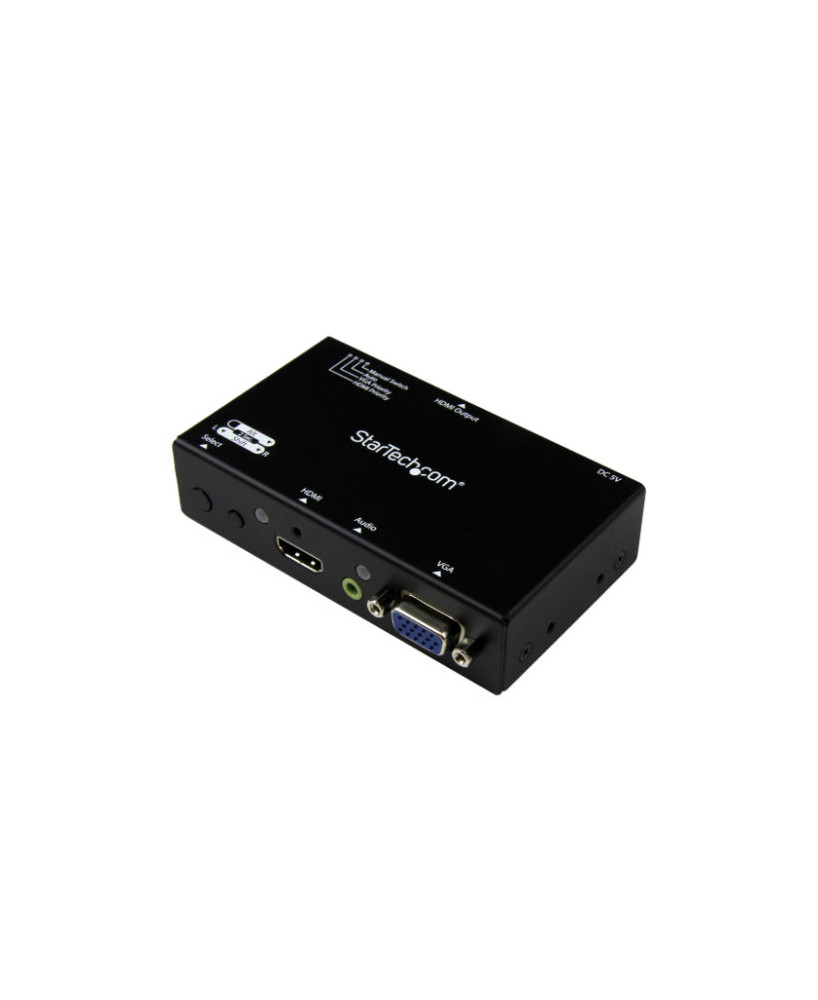 Buy Startech 2x1 HDMI + VGA to HDMI Converter Switch with Automatic and Priority Switching VS221VGA2HD