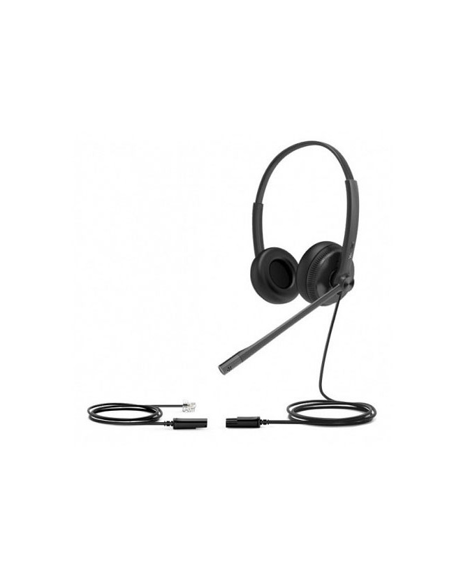 Buy Yealink YHS34 Wideband Noise Cancelling Binaural QD to RJ9 Headset YHS34-D