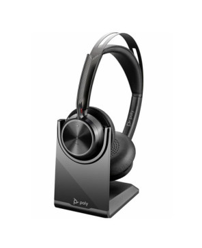 HP Poly/Plantronics Voyager Focus 2 UC Standard Bluetooth USB-A Stereo Headset with Charging Stand 213727-01 / 77Y86AA