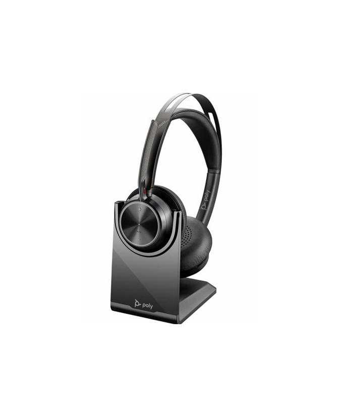 HP Poly/Plantronics Voyager Focus 2 UC Standard Bluetooth USB-A Stereo Headset with Charging Stand 213727-01 / 77Y86AA