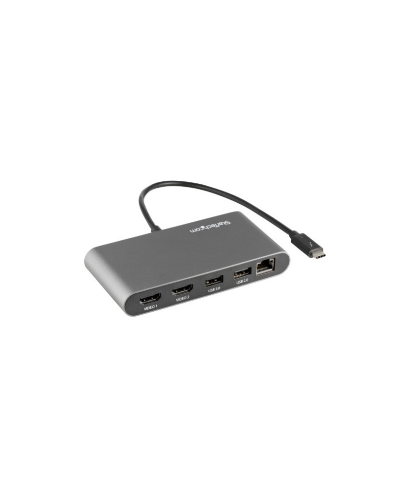 Buy StarTech Thunderbolt 3 Docking Station TB3DKM2HDL for Dell XPS, Apple MacBook Pro