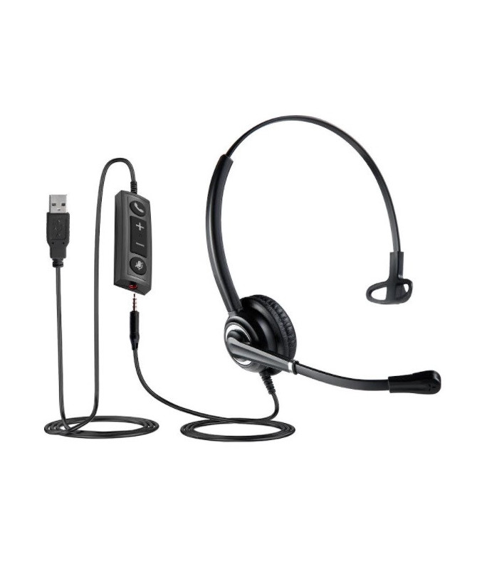 Buy TTS 612 Mono Noise-Cancelling Headset with USB and 3.5mm TTS-612UCUSB35