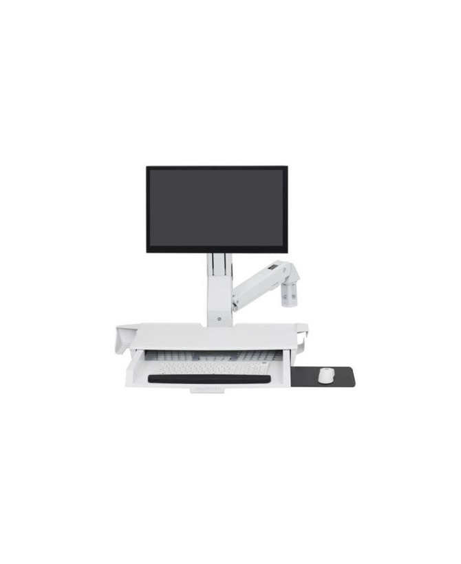 Buy Ergotron SV Combo Arm with Worksurface and Pan in White 45-583-216 for Monitor, Keyboard