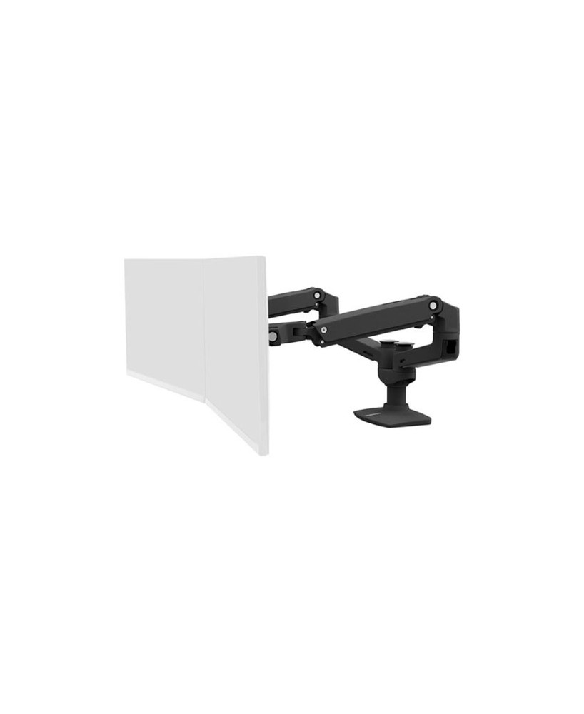 Buy Ergotron LX Dual Desk Mount Side-by-Side Arm in Matte Black 45-245-224 for Monitor