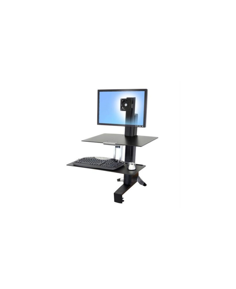 Ergotron WorkFit-S Single HD Workstation with Worksurface 33-351-200