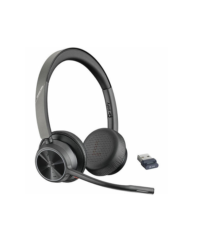 HP Poly/Plantronics Voyager 4320 V4320-M USB-A MS Teams Binaural Bluetooth Headset 218475-02 / 77Y98AA