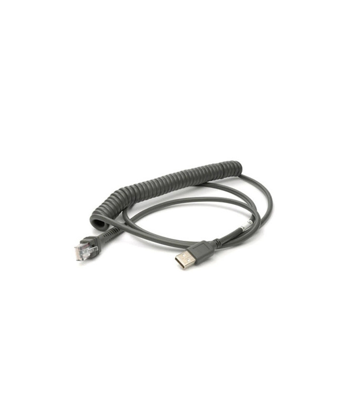 Zebra 2.74 m USB Coiled Cable CBA-U12-C09ZAR For LS4208, LS4278, & VC80X