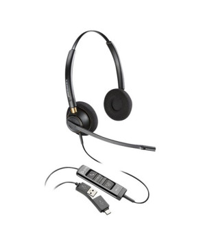 HP Poly/Plantronics EncorePro EP525 Wired Stereo Headset with USB-A and USB-C Connection 218274-01 / 783R3AA