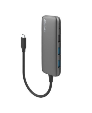 Buy Verbatim 4-Ports External USB-C Hub in Grey 66603