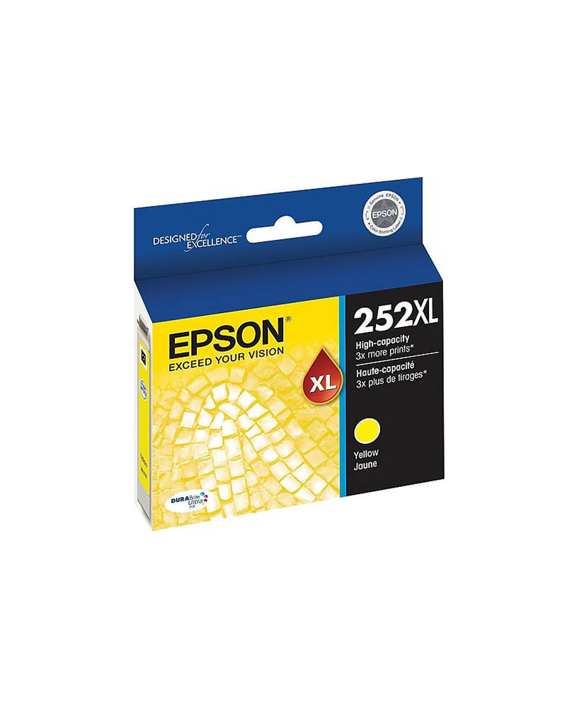 Buy Epson DURABrite Ultra 252XL Yellow Ink Cartridge C13T253492 for WorkForce WF-3640 Printer