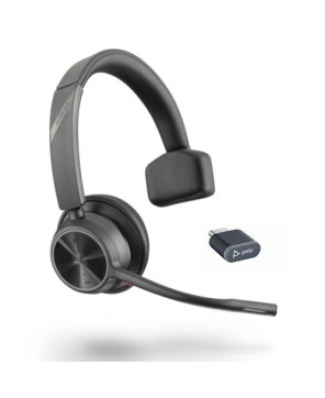 HP Poly/Plantronics Voyager 4310 MS Teams Mono Wireless Headset with BT700 USB-C Adapter 218473-02 / 77Y95AA